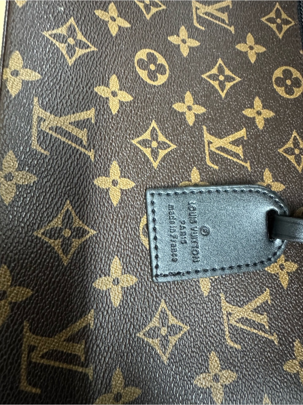 NEW LV Brown Leather Monogram Clutch - Picture 4 of 8
